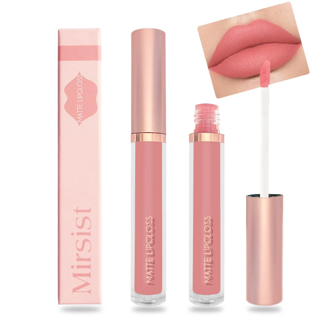 Maquillage mat nu rouge à lèvres étanche longue durée antiadhésif tasse liquide brillant à lèvres